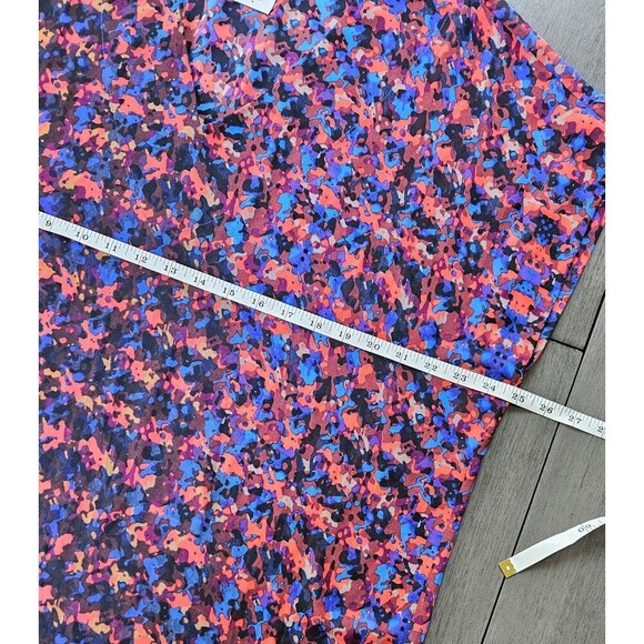 CAbi Women's Size Large Multicolor The Bonus Print Blouse Top Sheer Boxy - Picture 5 of 8